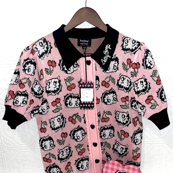Betty Boop Retro Vintage Sweater - Picture 3 of 4